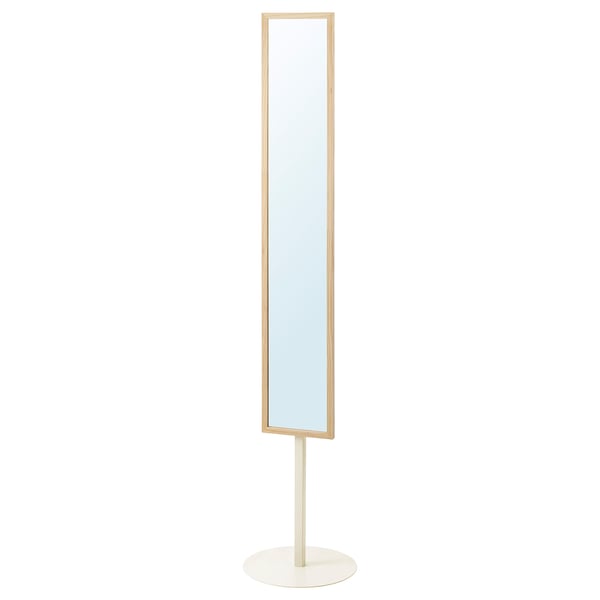KOMPISHÄNG Standing mirror, pine, 38 cm