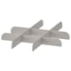KOMPLEMENT grey wardrobe divider, polyester, star shape, organised compartments.