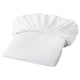 LENAST white mattress protector, rectangular, waterproof & breathable, soft polyester mesh.