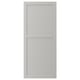 Grey solid wood door, bevelled edges, classic design