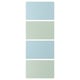 MEHAMN: light blue-green panels; pastel two-toned, rectangular, flat design.