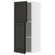 Black METOD kitchen cabinet with bevelled doors.
