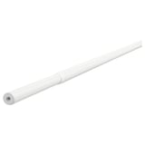 White RÄCKA adjustable curtain rod. Flexible metal, smooth finish.