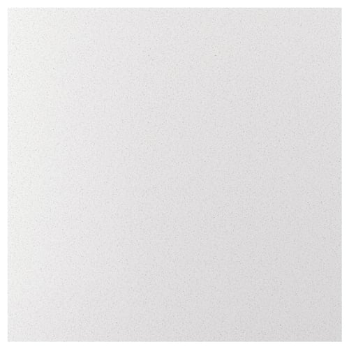 White RÅHULT quartz wall panel, smooth & stain-resistant, 25-year guarantee.