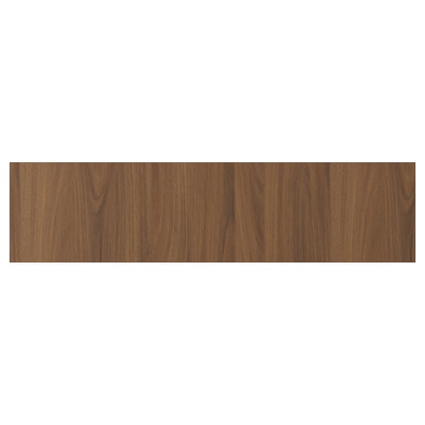 TISTORP walnut-brown wooden slab, sleek, rectangular, modern grain pattern.