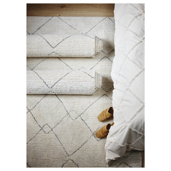 TVERSTED Rug, low pile, beige, 200x300 cm