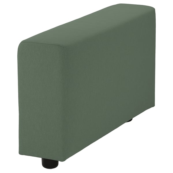 VIMLE Armrest, wide/Knäbäck grey-green