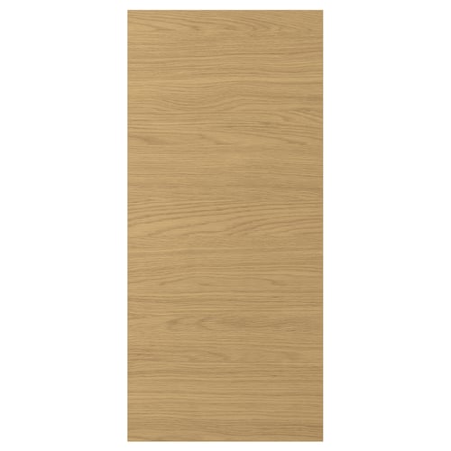 VOXTORP oak finish kitchen panel, rectangular, warm tone.