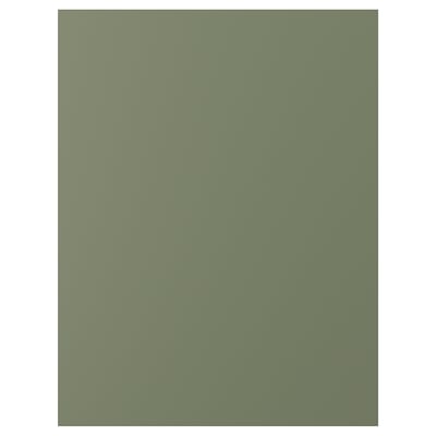AXSTAD kitchen panel, green-matte, plastic foil, rectangle, uniform design