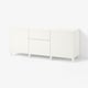 BESTÅ Storage combination with drawers, white/Sutterviken/Kabbarp white, 180x42x74 cm