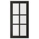 Black BODBYN glass cabinet door with bevelled frame and tempered glass.