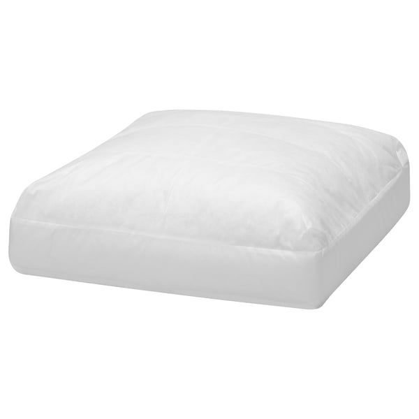 EKTORP white seat cushion, square, foam-filled, simple design.