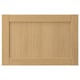 Forsbaca kitchen drawer in warm oak wood veneer, rectangular shape with bevelled edges, classic design.