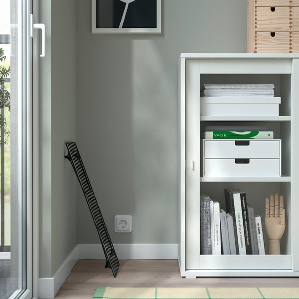 GREJIG Shoe rack, grey, 58x27x17 cm