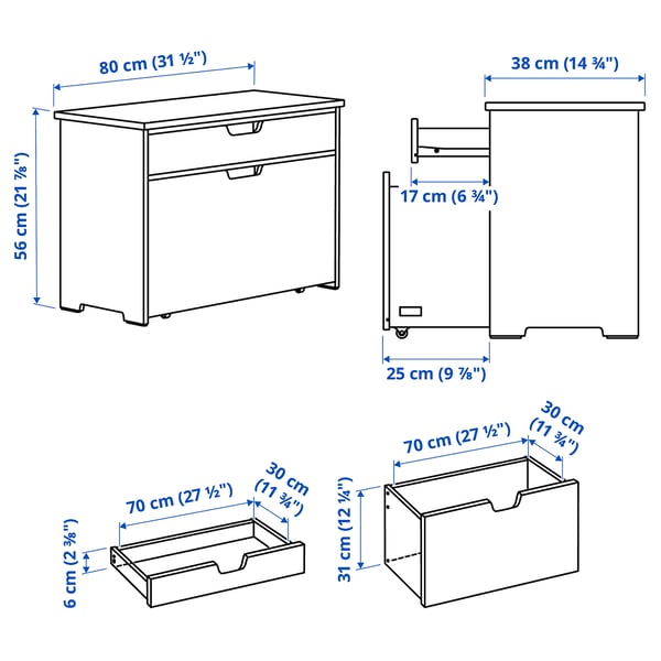 Illustration with measurements for the product: KALLSÖ.