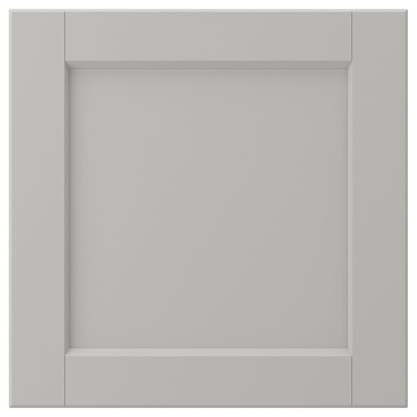 LERHYTTAN grey kitchen drawer front, classic design with bevelled edges and veneer panel.