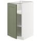 A METOD kitchen cabinet with a grey-green axstad door, featuring a rectangular and minimalist design.