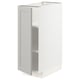 METOD kitchen cabinet, light grey, square