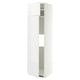 METOD Hi cab f fridge or freezer w 2 drs, white/VOXTORP high-gloss white vertical handle, 60x60x220 cm