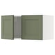 METOD kitchen cabinet in grey-green with square recessed panels, featuring a sturdy flat-front design.