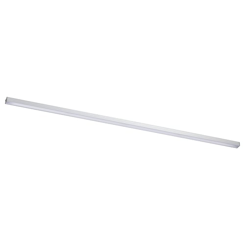 MITTLED kitchen light bar - silver, slim, linear design, anodized aluminium, wide illumination.