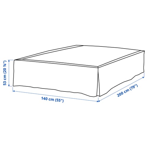 Illustration with measurements for the product: MOSTERHAMN.