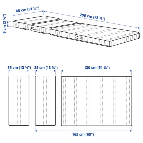 Illustration with measurements for the product: NATTSMYG.