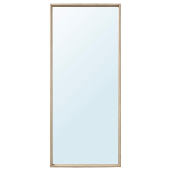 NISSEDAL mirror, light brown frame, rectangular shape, simple design.