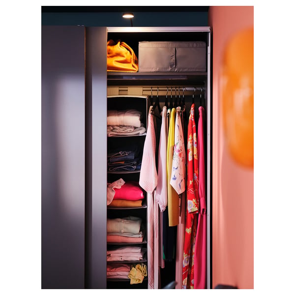 PAX Wardrobe frame, dark grey, 100x58x236 cm