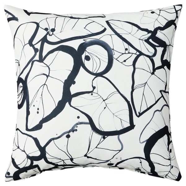 PELARKÖRSBÄR Cushion cover, white/black, 50x50 cm