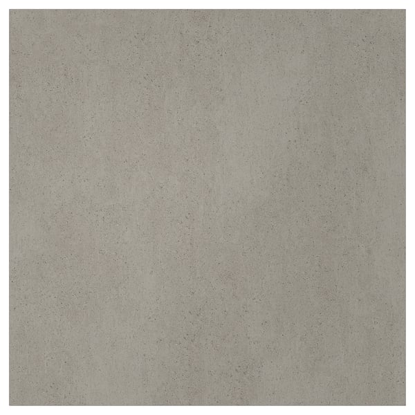 Runsback grey high-pressure porcelain wall panel square, smooth finish.