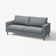Modern grey sofa, SALTSJÖBADEN, with sleek lines, supportive cushions, wooden legs, and removable cover.
