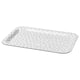 SAMMANHANG white tray, rectangular, made of high-pressure melamine, with a teapot pattern.