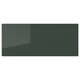 Dark olive-green cabinet with sleek design, featuring recycled materials, offering organised storage.