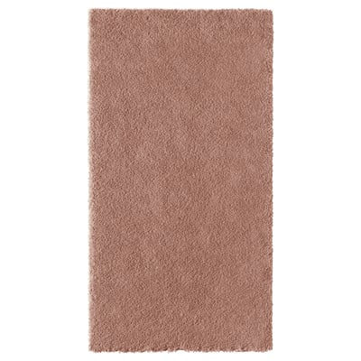 STOENSE Rug, low pile, pale pink, 80x150 cm