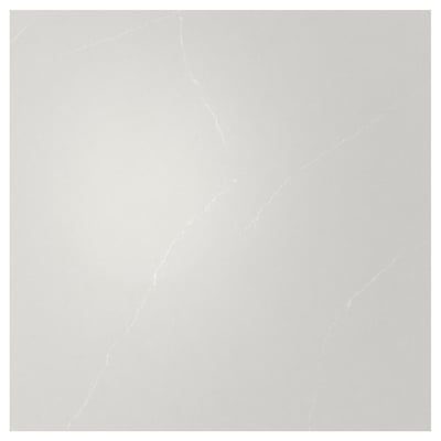 TÄRNHULT Custom made wall panel, light grey-beige marble effect/glass composite, 1 m²x1.2 cm