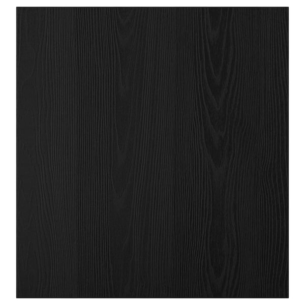TIMMERVIKEN black wooden panel, rustic grain design.