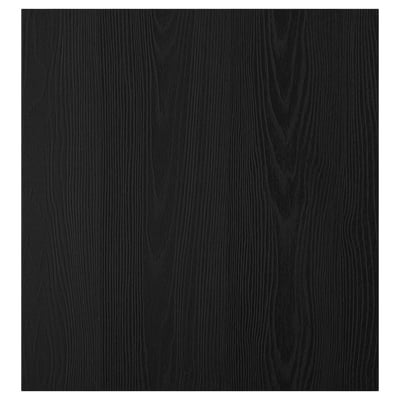 TIMMERVIKEN black wooden panel, rustic grain design.
