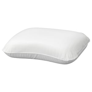 A white, minimalist ULLVIDE pillow with smooth, plain fabric cover.