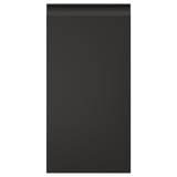 Black rectangular flat-panel door with sleek, modern black handle.