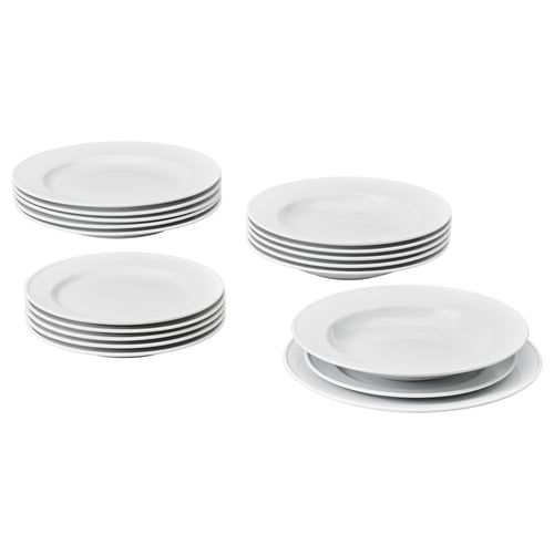 VARDAGEN 18-piece service, white