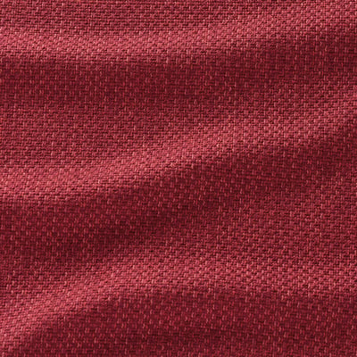 Rich, textured red fabric, woven for durability.