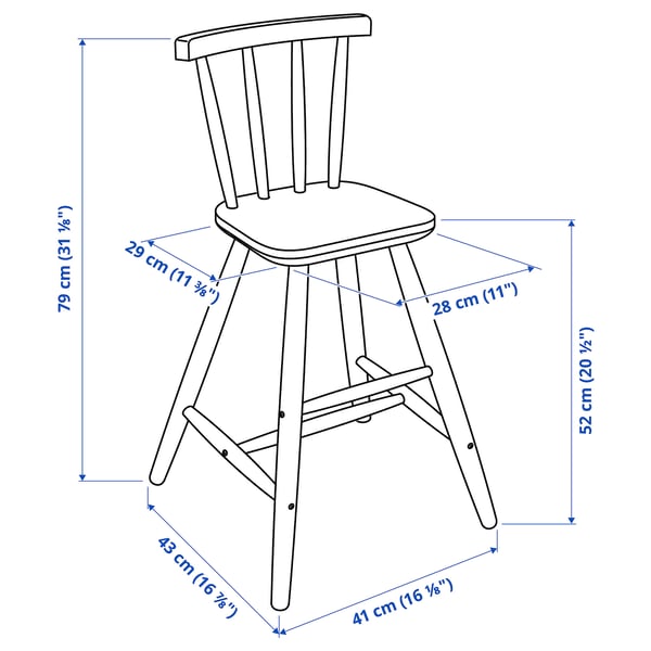 Illustration med mått för produkten: AGAM.