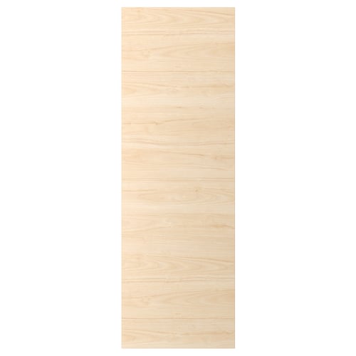 En ljus, rektangulär träpanel från serien ASKERSUND. Den har en elegant, naturlig träådring med släta kanter.