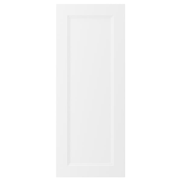 AXSTAD vit kökslucka, modern/traditionell design, matt yta, rektangulär form, infälld panel.