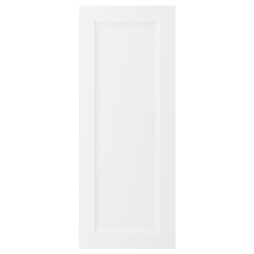AXSTAD vit kökslucka, modern/traditionell design, matt yta, rektangulär form, infälld panel.