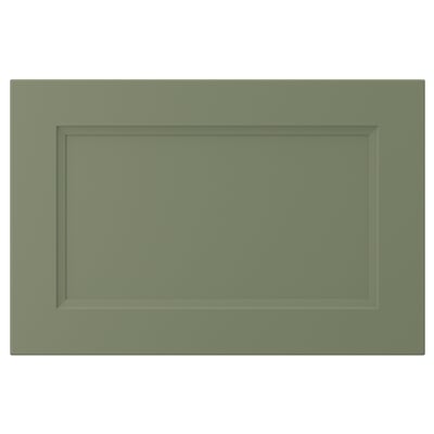 AXSTAD dörr, grön, rektangulär, modern design, med infälld panel, plan yta.