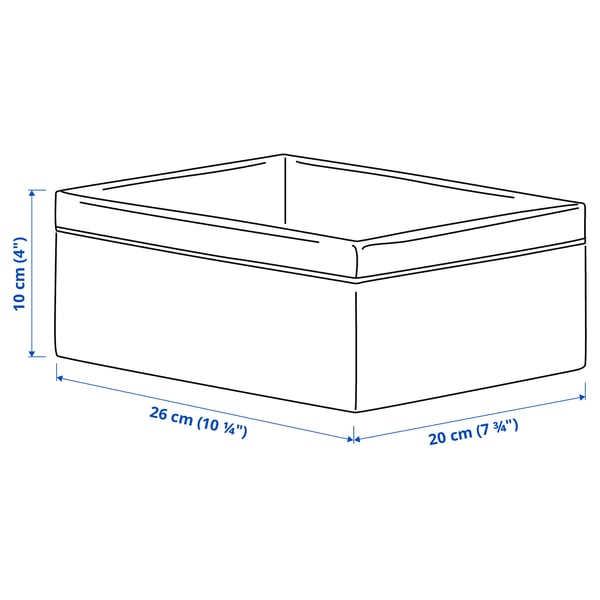 Illustration med mått för produkten: BAXNA.