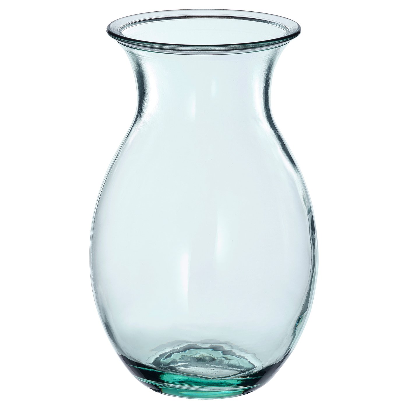 BERGKÖRSBÄR Vas, glas/grön, 20 cm