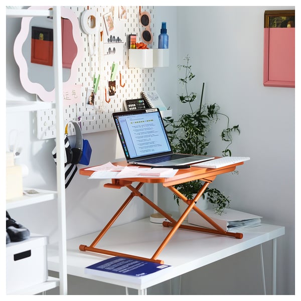DUBBLA Laptopställ, orange, 60x40 cm